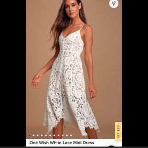 Lulus lace midi dress